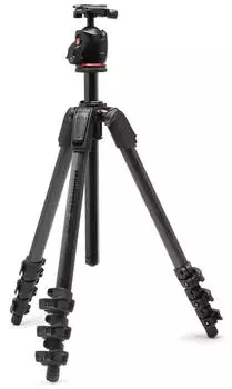Manfrotto 055XPRO Carbon ARCA Kit Stativ mit Kugelkopf, 4 Segmente (MK055CXPRO4-Q6T)