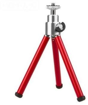 Delamax Mini-Tischstativ rot + Kugelkopf