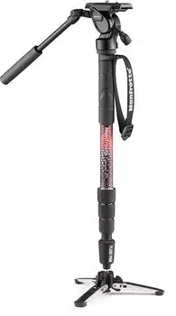 Manfrotto Element MII Video-Einbeinstativ Aluminium Kit mit Fluidkopf