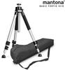 Mantona Basic Fortis 161S Fotostativ – sehr stabiles Aluminium Dreibein Kamera