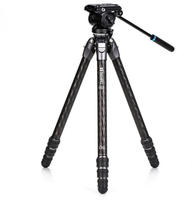 BENRO Tortoise 34CLV 4 Sektionen Carbon Stativkit mit Videoneiger S4PRO