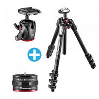Manfrotto 055 cf Kit 4 sect ball wQR Professional Stativ Photo Kit