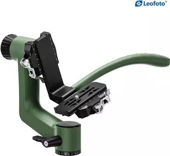 Leofoto PG-3SL Carbonfaser-Gimbalkopf mit langem Griff, grün (PG-3SL Green)