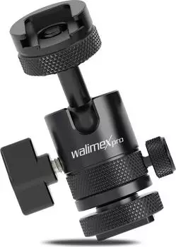 Walimex Multi Mini-Kugelkopf Single Shoe Aluminium 1/4", 5kg (23133)