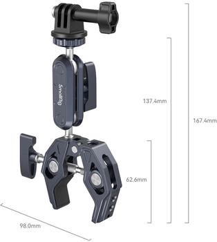 SmallRig Crab-Shaped Clamp with Ballhead Magic Arm 3757 ( ) Stativ Zubehör