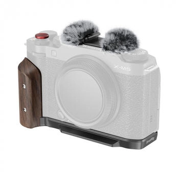 SmallRig L-Shape Mount Plate with Wooden Handle for FUJIFILM X-M5 (Black) 5260