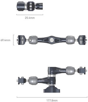 SmallRig 4194 Rosette Arm (7â) Video Zubehör Schwarz