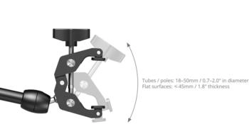 SmallRig Desktop Magic Arm mit krabbenf&ouml;rmigem Klemmensatz Video Zubeh&ouml;r Schwarz