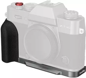 SmallRig 5665 L-Shaped Mount Plate with Silicone Handle FUJIFILM X-T30 / X-T30 II / X-T30 III (Charcoal Silv) (Griff) Video Zubeh&ouml;r Grau Silber