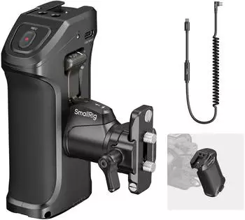 SmallRig Rotating Side Handle with Trigger REC for Selected Canon / Blackmagic Design Cameras 5235 Video Zubeh&ouml;r Schwarz