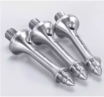 Leofoto Lange Spikes mit Gummikappen TFS S3/8