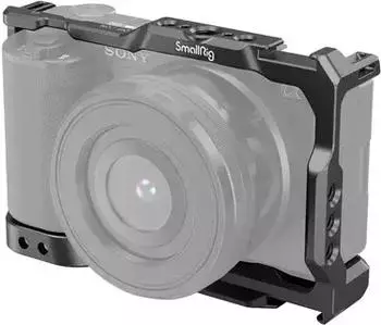 SmallRig K&auml;fig f&uuml;r Sony ZV-E10 mit Silikongriff & Arca-Swiss Schnellwechselplatte (3531B)