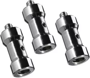 Walimex Spigot Gewindeadapter 1/4" auf 3/8", 3er-Set (1023554)