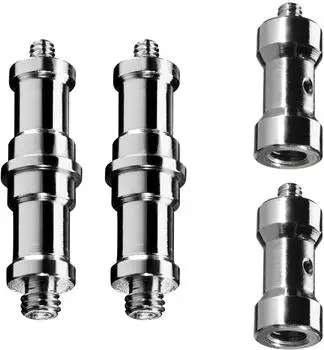 Walimex Spigot Gewindeadapter-Set 3/8" auf 1/4" (4-teilig) (1023557)