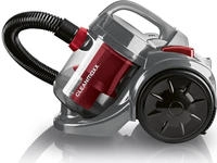 CLEANmaxx Zyklon-Bodenstaubsauger, 800 Watt, schwarz-rot, leistungsstark und...