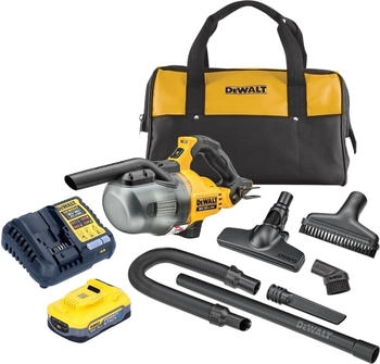 DeWalt DCV 501 LH1 Akku Stabsauger 18 V 0,7 l Staubklasse L + 1x Powerstack Akku 5,0 Ah + Ladegerät