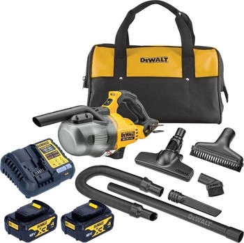 DeWalt Industriestaubsauger, DCV 501 LM2 Akku Stabsauger 18 V 0,7 l Staubklasse L + 2x Akku 4,0 Ah + Ladegerät