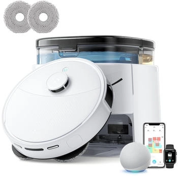 Lefant M3 Staubsauger Roboter mit Wischfunktion, 12000Pa, Saugroboter Tierhaare mit Selbstreinigung, LiDAR Navigation