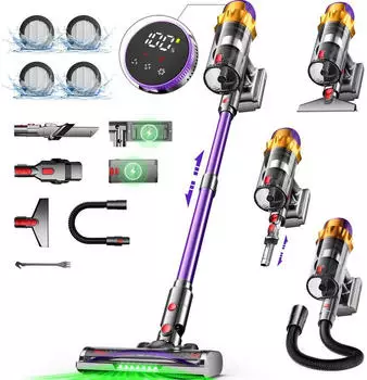 Hiazurm Akku-Hand-und Stielstaubsauger 80000Pa 700W 70Min 1.8L