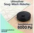 ideoon 2-in-1 Saugroboter mit Wischfunktion 6000 Pa 5000mAh
