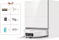 Dreame Saugroboter "X60 Pro Ultra Complete" ausfahrbahre Wisch-Pads,