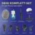 LICHTERBLITZ Dampfreiniger 1200W grau blau 15-tlg
