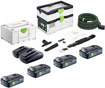 Festool CTLC SYS I-Basic Akku-Absaugmobil 36V Staubklasse L, 4x 4,0Ah + Doppelladeger&auml;t + Systainer (CTLC SYS I-Basic)