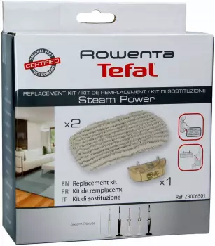 Rowenta Steam Power Zubeh&ouml;r-Set 2 T&uuml;cher + 1 Antikalk-Patrone (ZR0065)