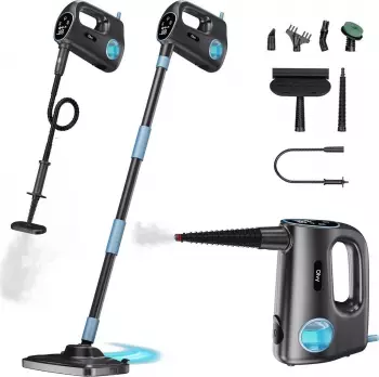 Olvy Handdampfreiniger 14-in-1 mit Wischfunktion und Touchscreen (NJ-CS108-STK)