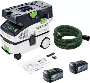 Festool CTLC Mini I-Basic Akku-Absaugmobil 36V Staubklasse L, 2x 5,0Ah