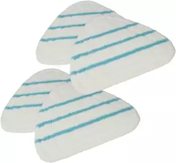 vhbw 4x Wischbezug f&uuml;r Clean Maxx Dampfreiniger, Polyester/Polyamid, blau/wei&szlig; (181762106-1)