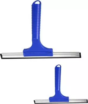 Novaliv Fensterabzieher-Set 35cm + 45cm, Aluleiste mit Gummilippe (20956+20957)