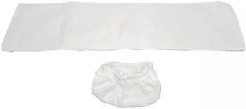 TRESICE FRANCE AD 7038.1 Ersatztücher für Dampfreiniger, weiß, 15cm (AD 7038.1)