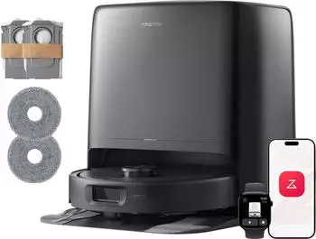Roborock Qrevo 2 Pro Set Saugroboter mit Wischfunktion, 25.000Pa, Anti-Tangle-System, schwarz