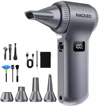 NACKEO Elektrischer Druckluftreiniger 230.000 U/min, 10500mAh, LED