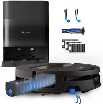 ECOVACS DEEBOT T90 Max Pro Omni Care Kit, Saugroboter, schwarz