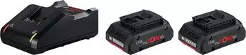 Bosch Starter-Set 2 x ProCORE18V 4.0Ah + GAL 18V-40 Professional