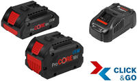 BOSCH ProCORE Akku-Kit 18V 4,0 Ah + 5,5 Ah + GAL 1880 CV Akku