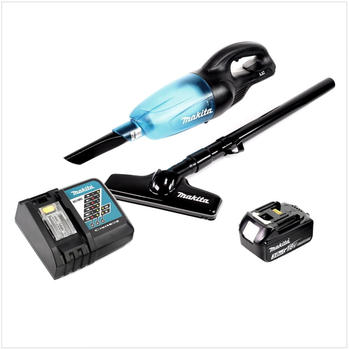 Makita DCL 180 RF1 B Akku Staubsauger 18 V Schwarz + 1x Akku 3,0 Ah + Ladegerät