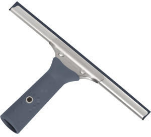 Lewi Fensterwischer, soft grip, komplett mit Schiene aus Edelstahl und Wischergummi hart, Breite: 25 cm