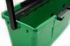 Unger QB12B Glasreinigungseimer mit Ablagen grün 12 L für höchste Ansprüche, robust und ergonomisch
