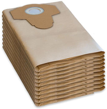 Parkside 10 Parkside Staubsaugerbeutel f&uuml;r Nass-Trocken-Sauger PWD 25, 30, PNTS 23, 30, 1400, 1500 A1, A2, B1, C1, D1, B2, B3, E2, C4, D5, F2, H