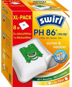 NEDIS Staubsaugerbeutel - 10 Stück Mikrofaserbeutel + 1 Microfilter - Passend Für Miele U.a.