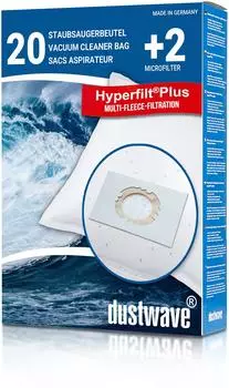 Dustwave 20 Staubsaugerbeutel geeignet für Miele Typ S8 Serie S5
