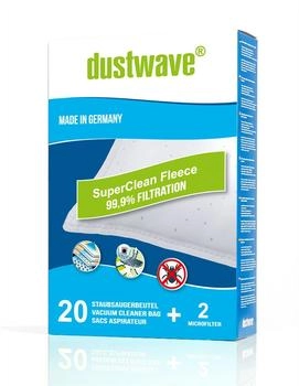 Dustwave 20 Staubsaugerbeutel passend für FIF - DV 103 Staubsauger - dustwave Markenstaubbeutel / + inkl. Micro-Filter