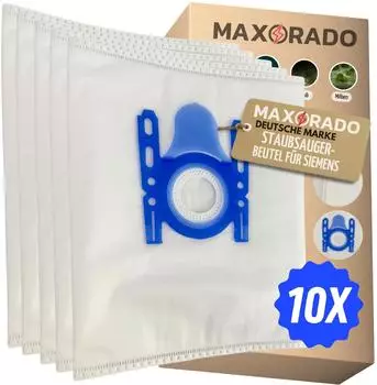 Maxorado 10 Beutel f&uuml;r Bosch Siemens Type D E F G H BBZ2AF1 BBZ2AF2 BBZ41FG 468383 577549 VZ41FGALL BSG71801/03