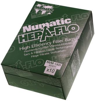Numatic Staubsaugerbeutel Numatic Hepa-Flo Vlies für HNS1550, 10 St. 10 Stück mehrlagiger Vliesstaubbeutel, EPA 10 (85 %)