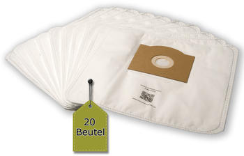 eVendix Staubsaugerbeutel passend für Fakir C 180 EL / Turbo EL (20 Staubbeutel + 2 Mikro-Filter )