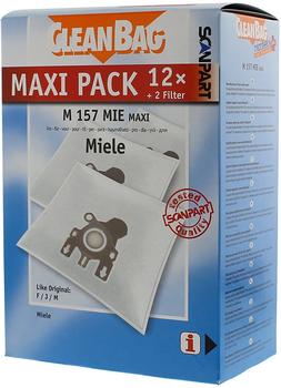 SCANPART Staubsaugerbeutel Maxi Pack M 157 MIE; wie Original Miele: F, J, M