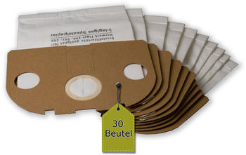 eVendix 30 StaubsaugerbeutelStaubbeutelFiltertüten passend für Vorwerk Tiger 250, 251, 252